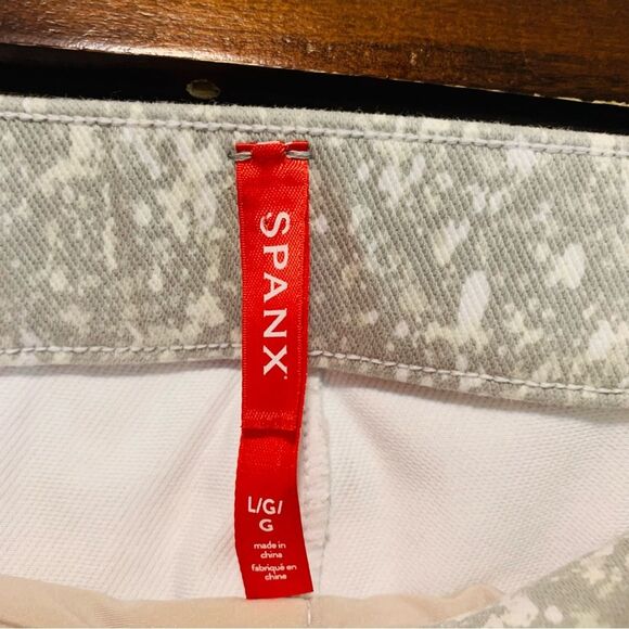 Spanx Jean-ish Ankle Leggings Speckled Grey size large - Picture 3 of 6